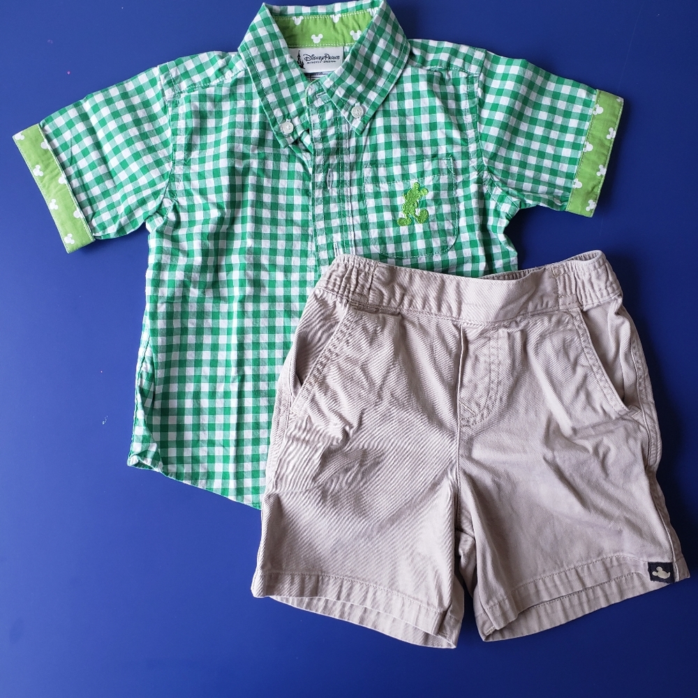 OFFICAL DISNEY| BOYS SHIRT/SHORT SET